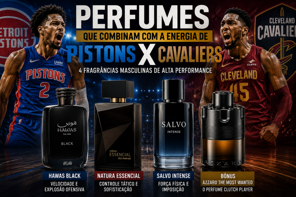 PISTONS X CAVALIERS + PERFUMES DE ALTA PERFORMANCE